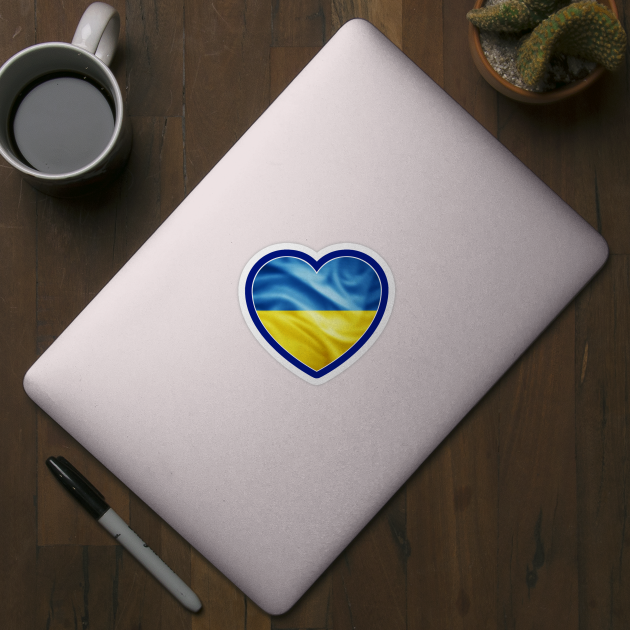 Flag of Ukraine by colorsplash